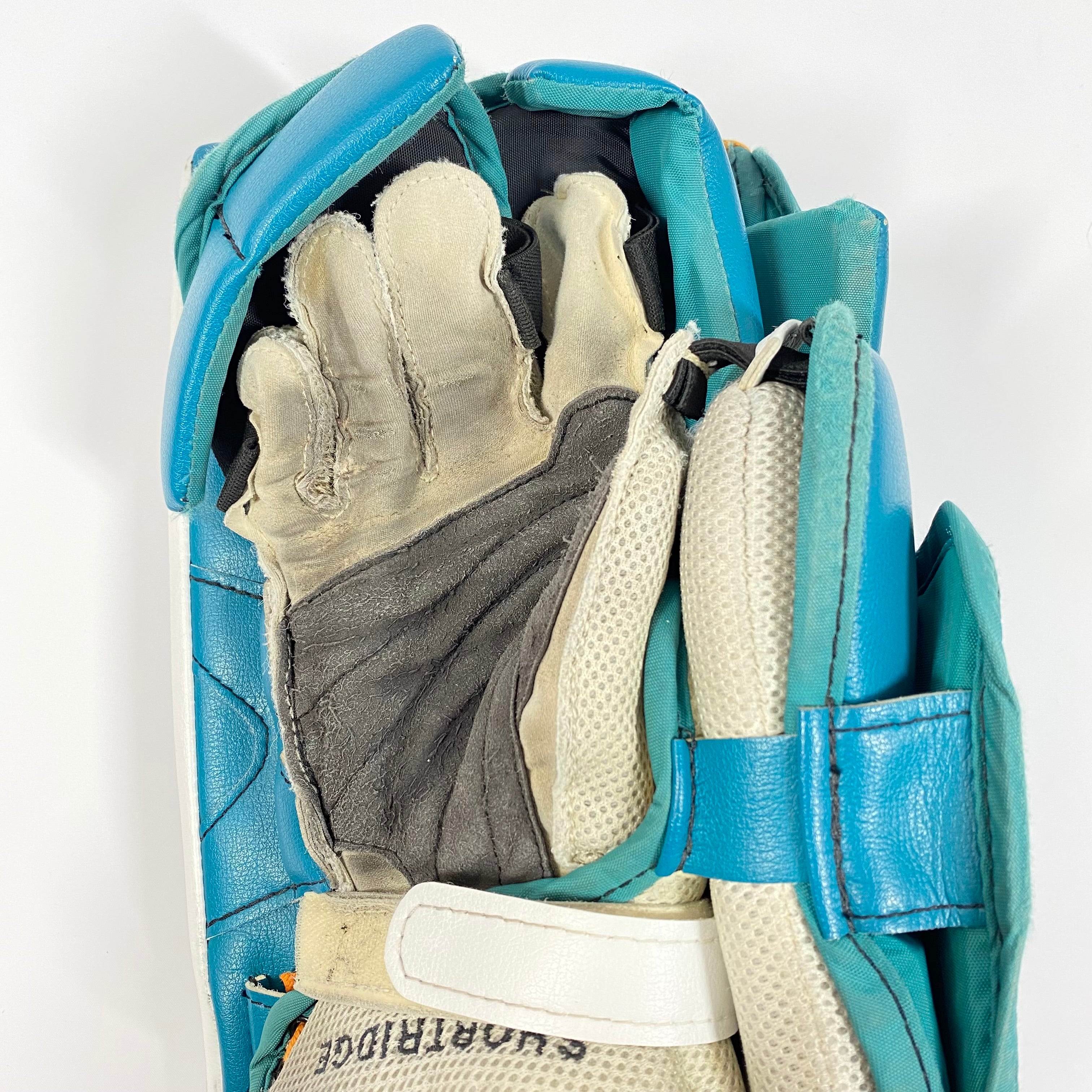 Vaughn Ventus SLR2 Pro Carbon – Bloqueur de gardien de but Pro d'occasion (bleu sarcelle/blanc/noir)